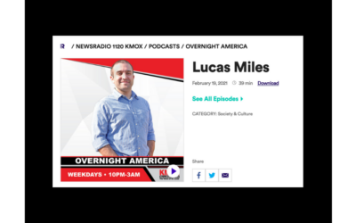 FEATURED ON KMOX | Lucas Miles joins “St. Louis host Ryan Wrecker to discuss his new book”